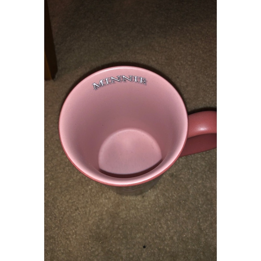 Walt Disney World Minnie Mouse Through The Years Mug Pink 90s WDW Ceramic - Picture 3 of 3
